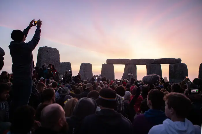 Thousands of people gather at Stonehenge for this year's summer solstice, marking the longest day of the year